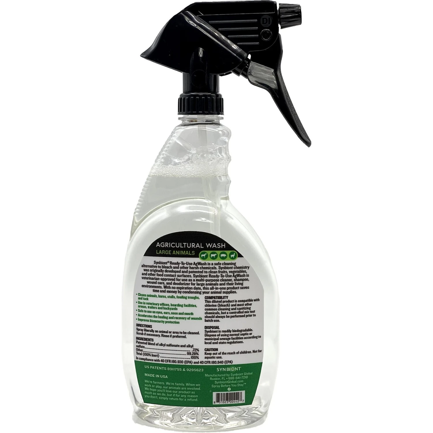 Synbiont Agricultural Wash Ready To Use Pet Cleaner, 32-oz Bottle 4 Synbiont Agricultural Wash Ready To Use Pet Cleaner, 32-oz Bottle - Image 2