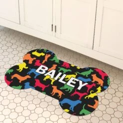 Bungalow Flooring Dog Bone Shaped Personalized Dog Placemat -Pet Dog Supply Store 263755 PT2. AC SS1800 V1615506708