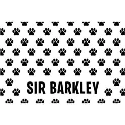 Bungalow Flooring Paw Print Personalized Floor Mat