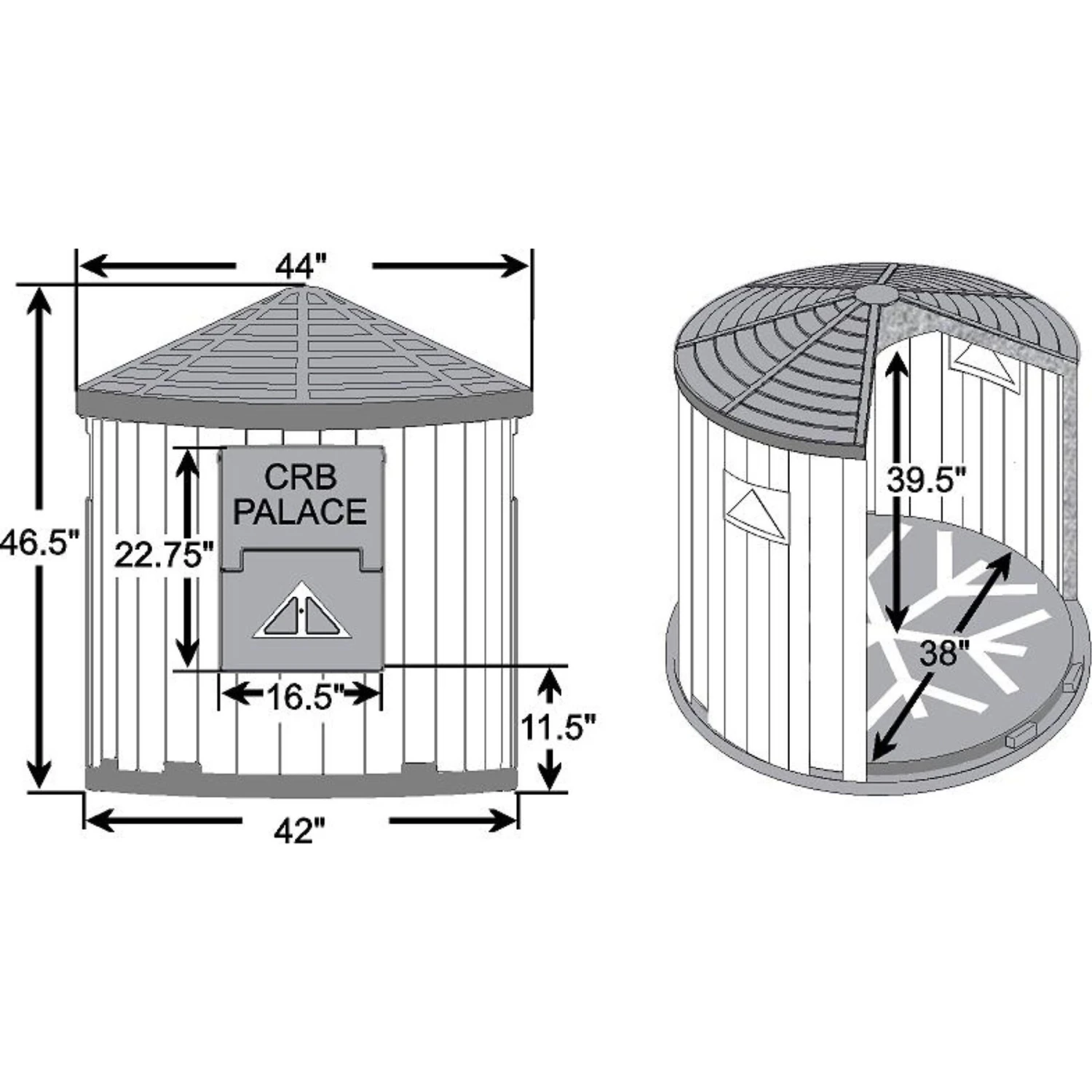Dog Palace CRB Insulated Heated Dog House 4 Dog Palace CRB Insulated Heated Dog House - Image 2