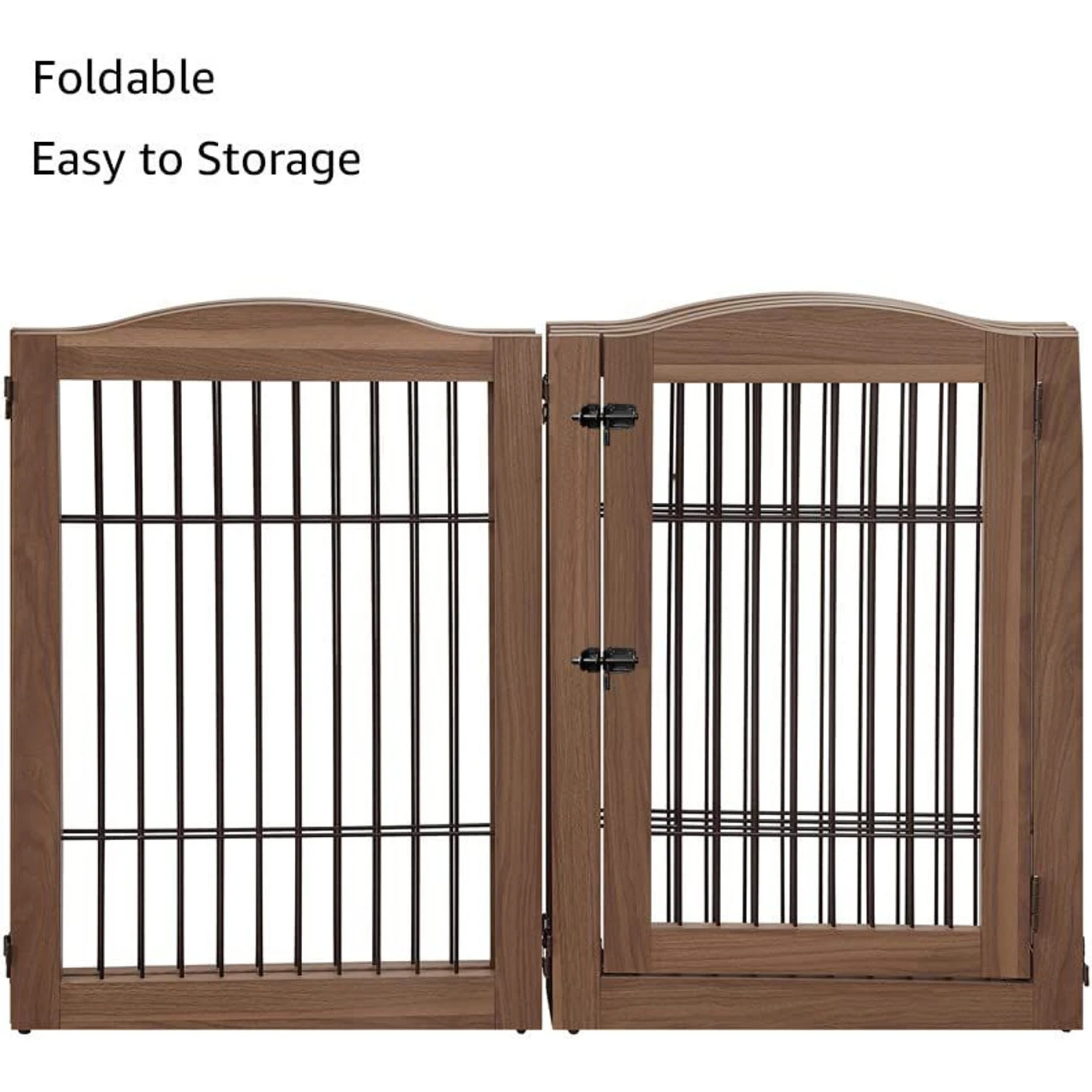 Unipaws 6 Panel Wire Dog Playpen Freestanding Pet Gate 8 Unipaws 6 Panel Wire Dog Playpen Freestanding Pet Gate - Image 6