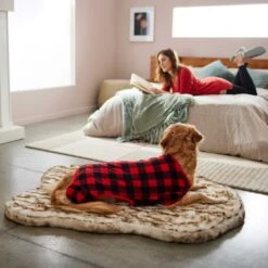 Frisco Dog & Cat Cozy Polar Fleece PJs, Red Plaid -Pet Dog Supply Store 268510 PT5. AC SS1800 V1637708508