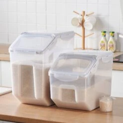 Hanamya BPA Free Pet Food Storage Container & Measuring Cup, White 13 Hanamya BPA Free Pet Food Storage Container & Measuring Cup, White -Pet Dog Supply Store 268707 PT2. AC SS1800 V1660706055