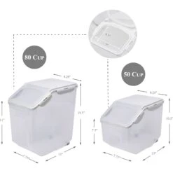 Hanamya BPA Free Pet Food Storage Container & Measuring Cup, White 14 Hanamya BPA Free Pet Food Storage Container & Measuring Cup, White -Pet Dog Supply Store 268707 PT3. AC SS1800 V1660706055