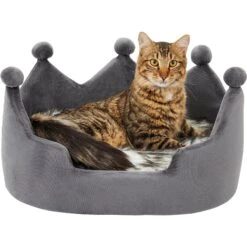Frisco Faux Fur Crown Pillow Cat & Dog Bed -Pet Dog Supply Store 270886 PT3. AC SS1800 V1626294188
