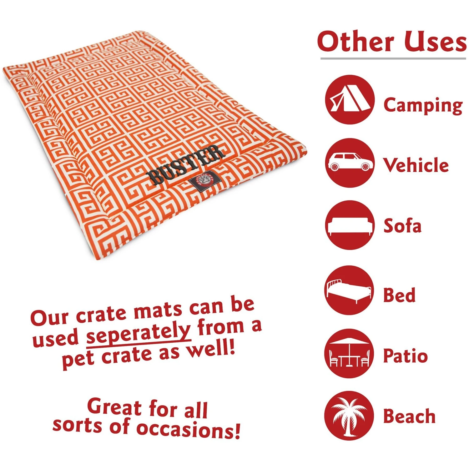 Majestic Pet Towers Personalized Dog Crate Mat 4 Majestic Pet Towers Personalized Dog Crate Mat - Image 2