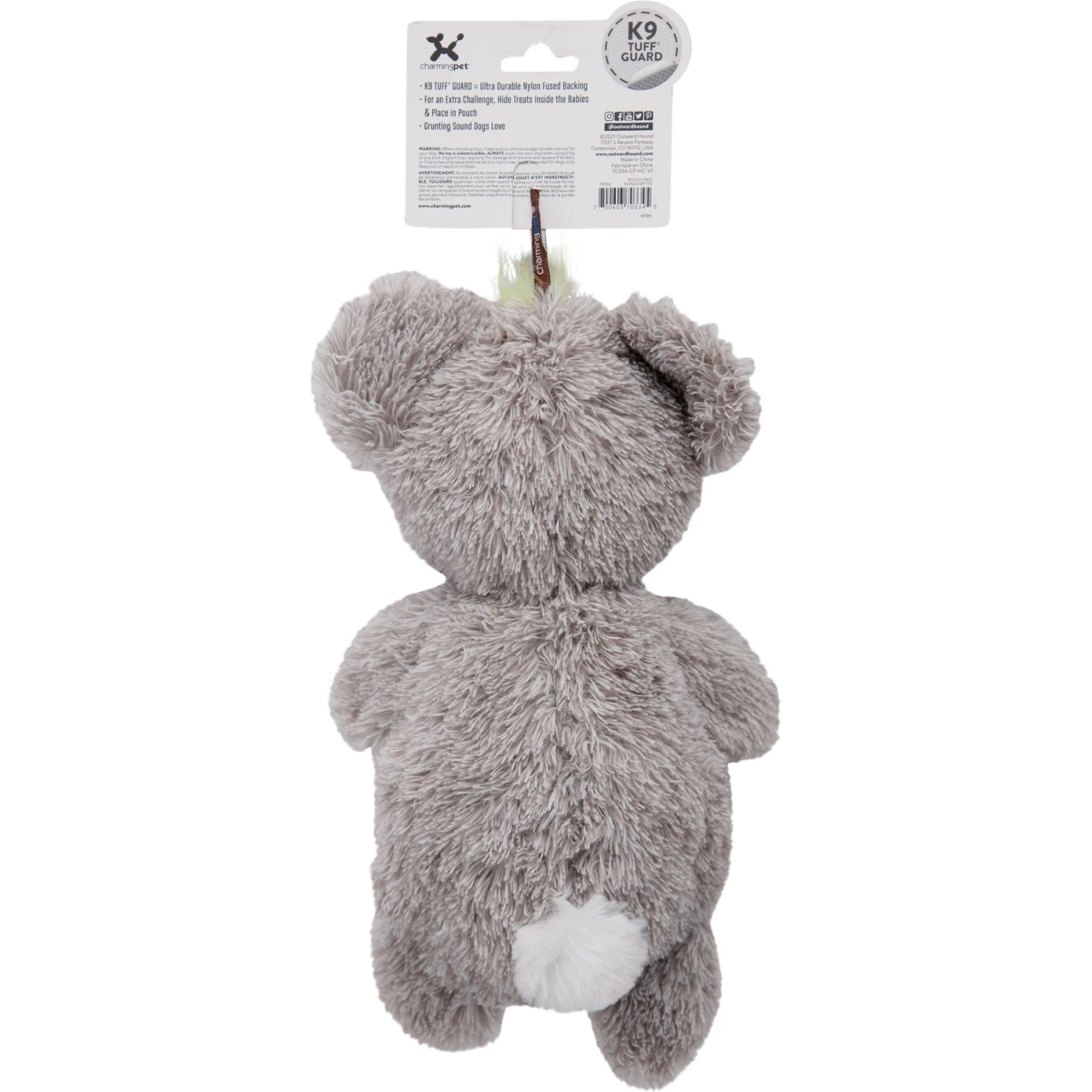 Charming Pet Pouch Pals Koala Squeaky Dog Toy 5 Charming Pet Pouch Pals Koala Squeaky Dog Toy - Image 3