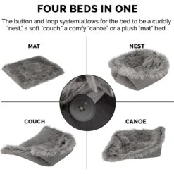 FurHaven Self-Warming Convertible Cuddle Mat Bolster Cat & Dog Bed -Pet Dog Supply Store 285729 PT6. AC SS1800 V1617227208