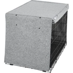 Frisco Faux Linen Dog Crate Cover -Pet Dog Supply Store 289630 PT3. AC SS1800 V1644248867