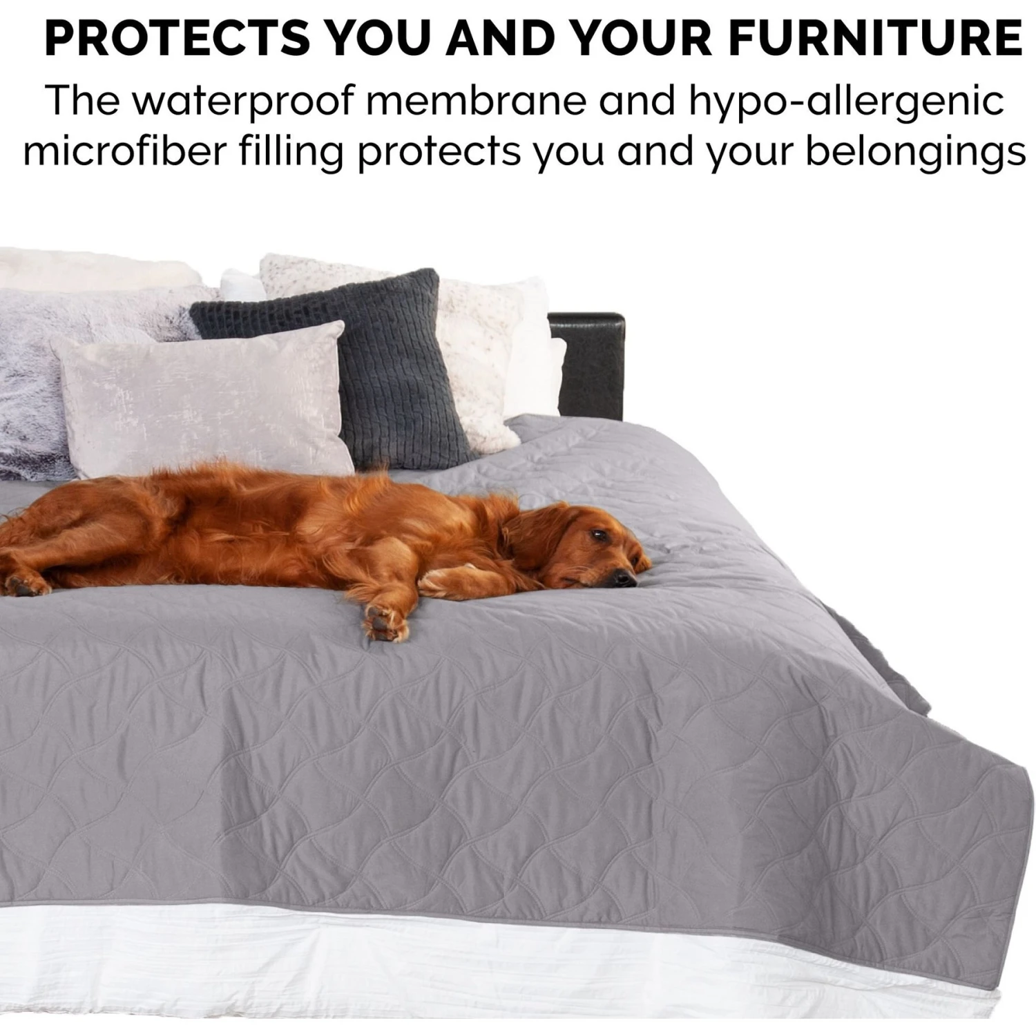 FurHaven Waterproof Cat & Dog Blanket Protector 7 FurHaven Waterproof Cat & Dog Blanket Protector - Image 5