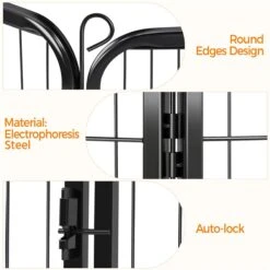 Yaheetech 8-Panel Wire Dog & Cat Exercise Playpen, 26-in W X 32-in H -Pet Dog Supply Store 295096 PT3. AC SS1800 V1692212729