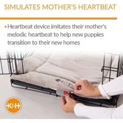 K&H Pet Products Mother's Heartbeat Fleece Puppy Crate Pad -Pet Dog Supply Store 296525 PT2. AC SS1800 V1627945618