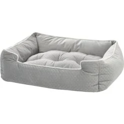 Mina Victory Quilted Bolster Dog Bed