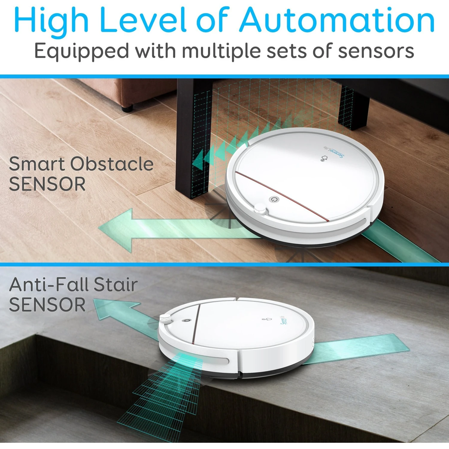 SereneLife Smart Robot Vacuum Cleaner 5 SereneLife Smart Robot Vacuum Cleaner - Image 3