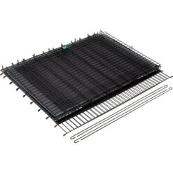 Frisco Heavy Duty Enhanced Lock Sliding Double Door Fold & Carry Wire Dog Crate & Mat Kit, 54 Inch -Pet Dog Supply Store 297463 PT3. AC SS1800 V1633115391