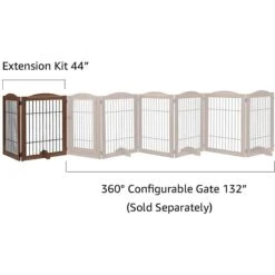 Unipaws 2-Panel Dog Gate Extension -Pet Dog Supply Store 299105 PT4. AC SS1800 V1628020312