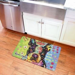 Bungalow Flooring By Dean Russo Boston Terrier Personalized Floor Mat -Pet Dog Supply Store 299140 PT2. AC SS1800 V1621352626