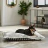Frisco Buffalo Check Pillow Dog & Cat Bed, Black & White -Pet Dog Supply Store 299400 MAIN. AC SS1800 V1638291088