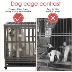 SMONTER Heavy Duty Strong Metal I Shape Dog Crate 14 SMONTER Heavy Duty Strong Metal I Shape Dog Crate -Pet Dog Supply Store 300219 PT5. AC SS1800 V1622122943