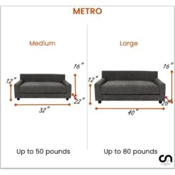 Club Nine Pets Metro Orthopedic Cat & Dog Bed -Pet Dog Supply Store 301290 PT7. AC SS1800 V1695658920