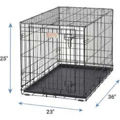 MidWest ICrate Fold & Carry Single Door Collapsible Wire Dog Crate & MidWest Quiet Time Ombre Swirl Dog Crate Mat -Pet Dog Supply Store 302930 PT2. AC SS1800 V1623058341