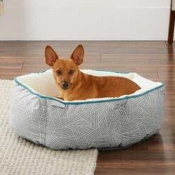 Frisco Sherpa Dog & Cat Blanket & Frisco Sherpa Hexagon Bolster Cat & Dog Bed -Pet Dog Supply Store 303598 PT7. AC SS1800 V1623071862