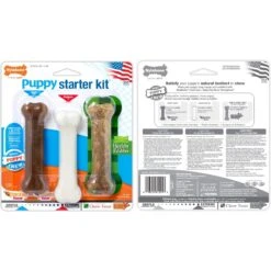 Nylabone Puppy Starter Kit With Chew Toys, Teething Kit & Chew Treat -Pet Dog Supply Store 304155 PT8. AC SS1800 V1693419625