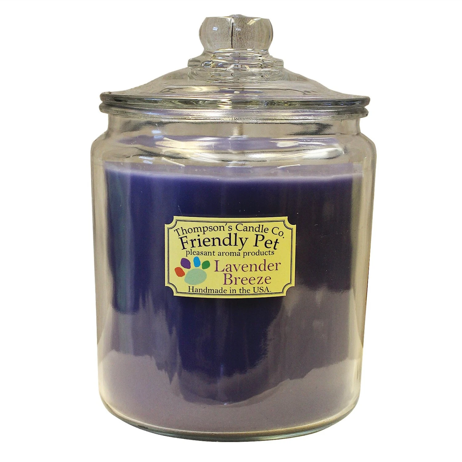 Thompson's Candle Co. Lavender Breeze Scented Friendly Pet Heritage Jar 3 Wick Candle 3 Thompson's Candle Co. Lavender Breeze Scented Friendly Pet Heritage Jar 3 Wick Candle