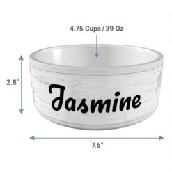 Frisco Personalized Rustic Ceramic Dog Bowl, 4.75-cup, 38oz -Pet Dog Supply Store 306764 PT3. AC SS1800 V1636036401