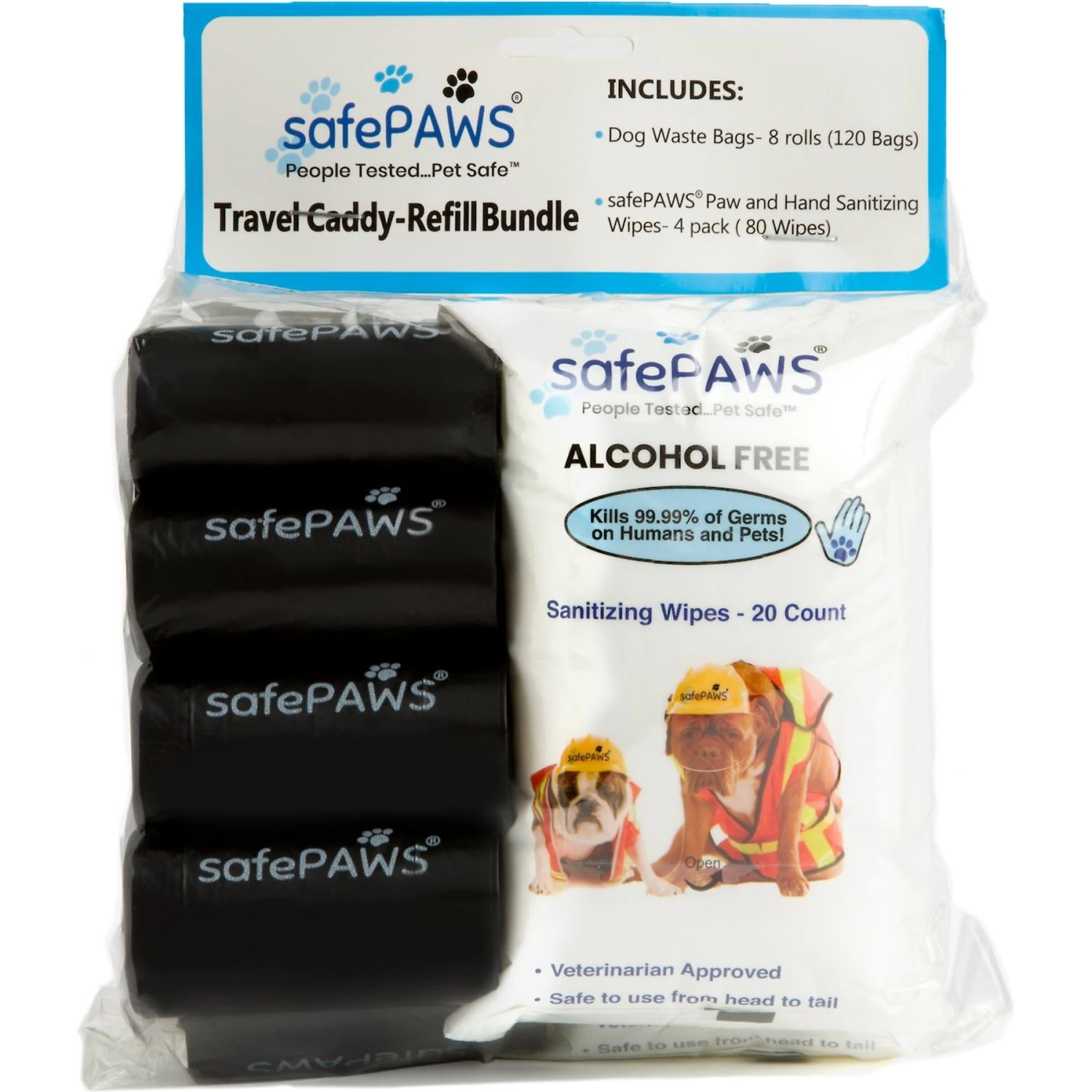 SafePaws Sanitizing & Dog Grooming Travel Caddy Refill Bundle, 20 Count 3 SafePaws Sanitizing & Dog Grooming Travel Caddy Refill Bundle, 20 Count