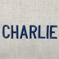 Frisco Personalized Knife Edge Bed, Beige Linen, X-Large -Pet Dog Supply Store 311760 PT4. AC SS1800 V1630593991