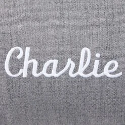 Frisco Personalized Knife Edge Bed, Dark Grey Linen, X-Large -Pet Dog Supply Store 311764 PT3. AC SS1800 V1630594000