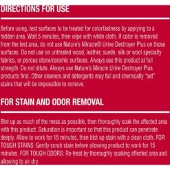 Nature's Miracle Dog Urine Destroyer Plus Enzymatic Formula Stain Remover, 1.3-gal Bottle 17 Nature's Miracle Dog Urine Destroyer Plus Enzymatic Formula Stain Remover, 1.3-gal Bottle -Pet Dog Supply Store 313852 PT8. AC SS1800 V1625867538