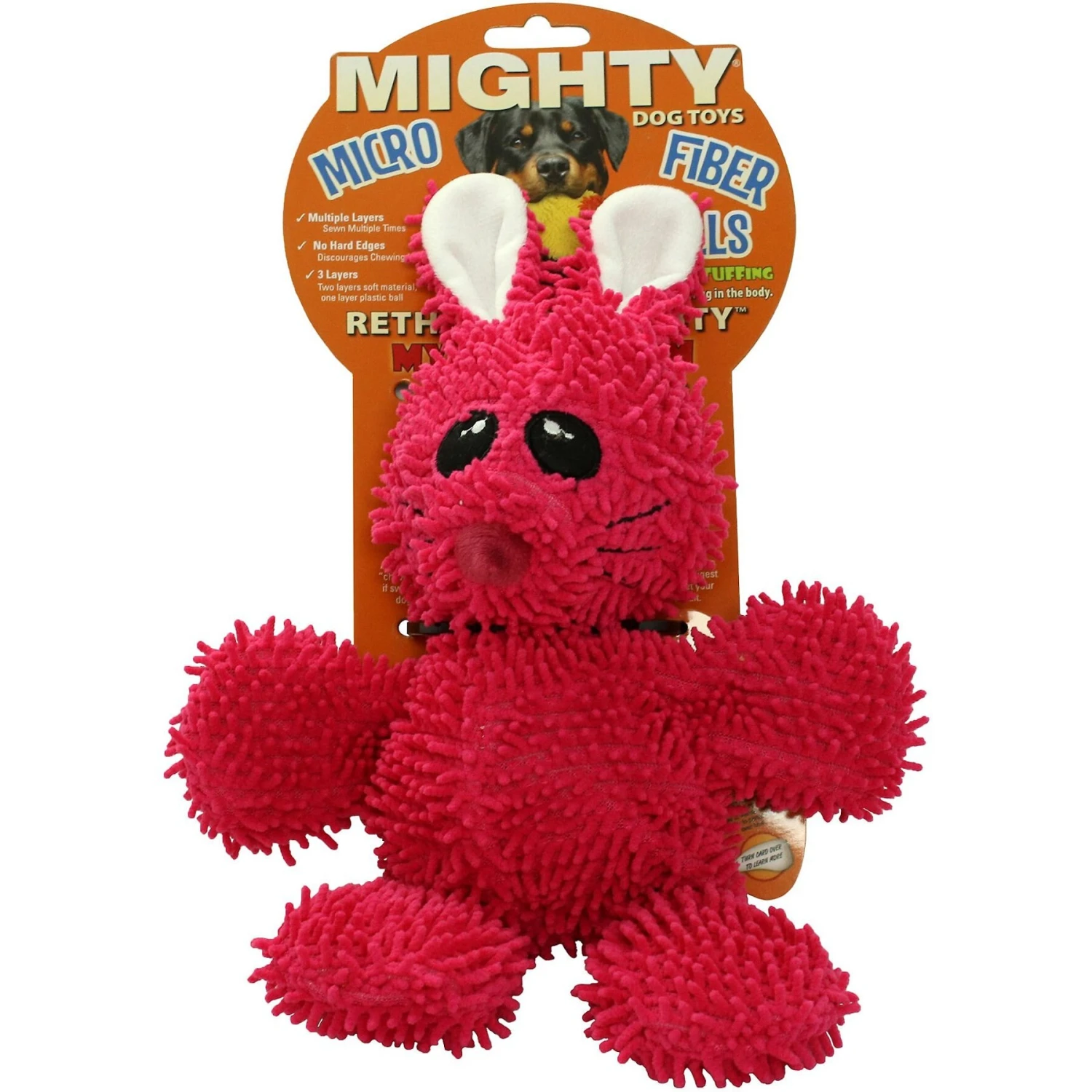 Mighty MicroFiber Ball Rabbit Dog Toy 5 Mighty MicroFiber Ball Rabbit Dog Toy - Image 3