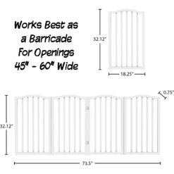 Pet Adobe Scallop Top Freestanding Dog & Cat Gate -Pet Dog Supply Store 314959 PT1. AC SS1800 V1626387968