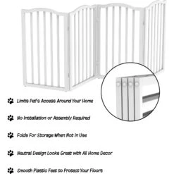Pet Adobe Scallop Top Freestanding Dog & Cat Gate -Pet Dog Supply Store 314959 PT2. AC SS1800 V1626398199
