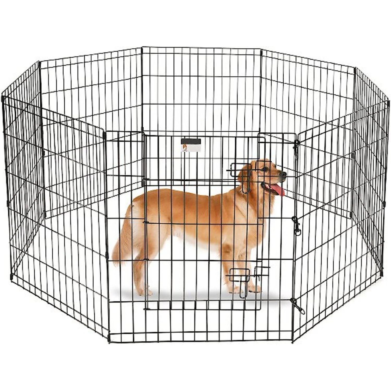 Pet Adobe 8-Panel Folding Metal Dog & Cat Playpen 3 Pet Adobe 8-Panel Folding Metal Dog & Cat Playpen