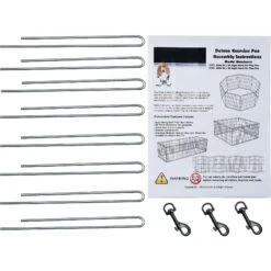 Pet Adobe 8-Panel Folding Metal Dog & Cat Playpen 12 Pet Adobe 8-Panel Folding Metal Dog & Cat Playpen -Pet Dog Supply Store 315023 PT2. AC SS1800 V1626392816