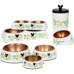 Disney Mickey Mouse Lemon Melamine Stainless Steel Dog & Cat Bowl 19 Disney Mickey Mouse Lemon Melamine Stainless Steel Dog & Cat Bowl -Pet Dog Supply Store 315295 PT8. AC SS1800 V1647288911