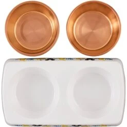 Disney Mickey Mouse Lemon Melamine Stainless Steel Double Dog & Cat Bowl 14 Disney Mickey Mouse Lemon Melamine Stainless Steel Double Dog & Cat Bowl -Pet Dog Supply Store 315299 PT4. AC SS1800 V1646327442