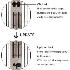 Unipaws Wooden Wire Furniture End Table Dog Crate -Pet Dog Supply Store 316166 PT3. AC SS1800 V1664533920