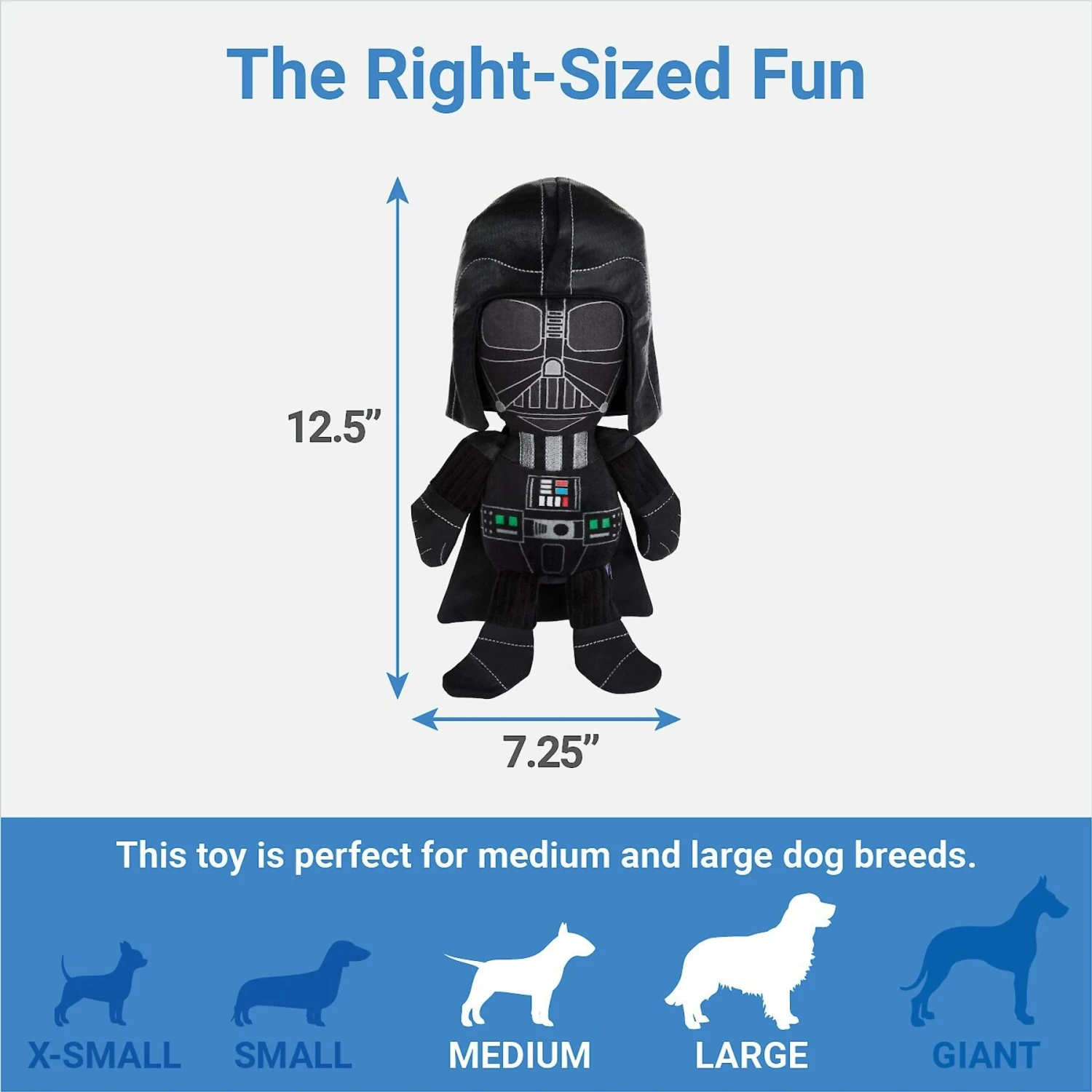 STAR WARS DARTH VADER Plush Squeaky Dog Toy 4 STAR WARS DARTH VADER Plush Squeaky Dog Toy - Image 2