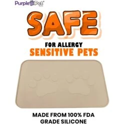 IPrimio Paw Print Dog & Cat Feeding Mat, X-Large -Pet Dog Supply Store 318067 PT1. AC SS1800 V1631841083