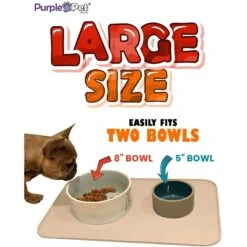 IPrimio Paw Print Dog & Cat Feeding Mat, X-Large -Pet Dog Supply Store 318067 PT4. AC SS1800 V1631838995