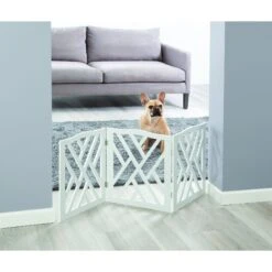 Etna White Lattice Wooden Dog Gate -Pet Dog Supply Store 318401 PT3. AC SS1800 V1628284620
