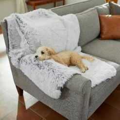 Frisco Sofa Pet Bed With Removable Cover & Frisco Eyelash Cat & Dog Blanket -Pet Dog Supply Store 319504 PT8. AC SS1800 V1630629098
