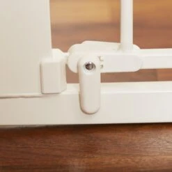 MyPet Tall Happy Tails Walk Thru Dog Gate, 36-in, White -Pet Dog Supply Store 319741 PT5. AC SS1800 V1664833680