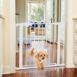 MyPet Wide Walk Through EasyPass Pet Gate, 30" High - White