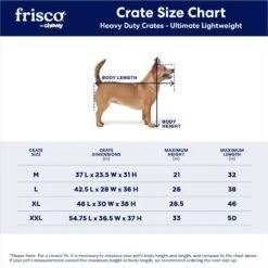 Frisco Ultimate Lightweight Heavy Duty Foldable & Stackable Steel Metal Single Door Dog Crate -Pet Dog Supply Store 326416 PT2. AC SS1800 V1645739508