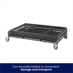 Frisco Ultimate Lightweight Heavy Duty Foldable & Stackable Steel Metal Single Door Dog Crate -Pet Dog Supply Store 326416 PT3. AC SS1800 V1646859919